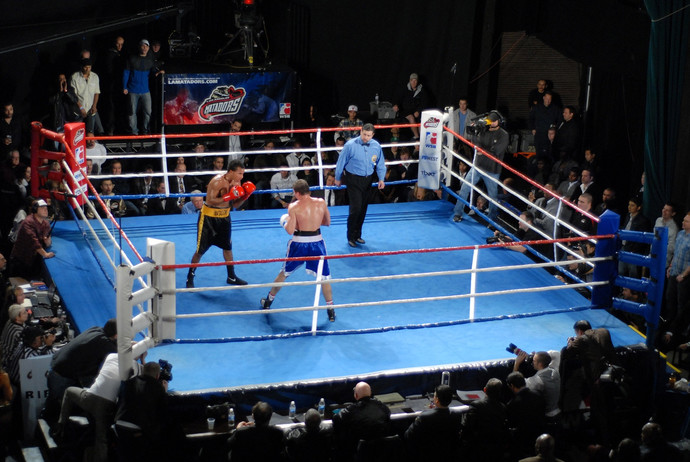 How does it feel to be in a boxing match in your opinion?