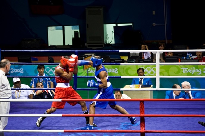 How does it feel to be in a boxing match in your opinion?