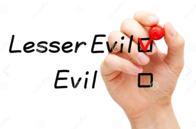 Is it SAD that so many people vote for the LESSER of two EVILS?