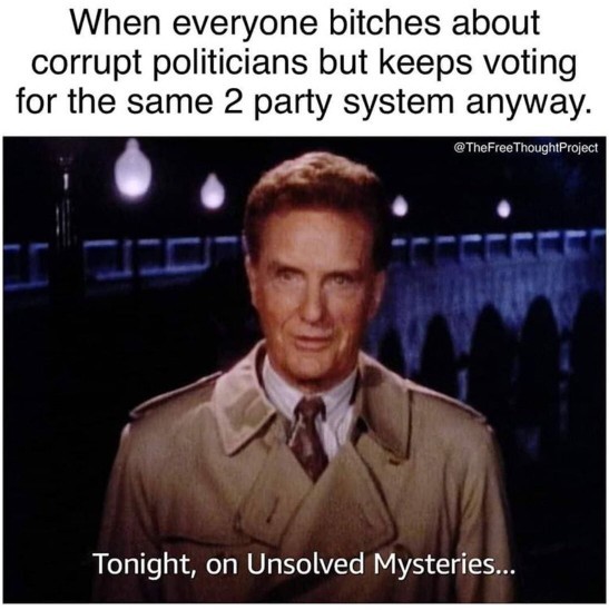 Is it SAD that so many people vote for the LESSER of two EVILS?