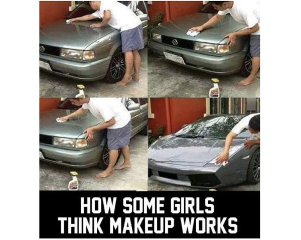 Why do men expect women to avoid makeup when it makes us look better?