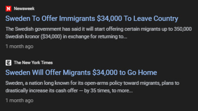 Europeans have HAD ENOUGH! SWEDEN is **PAYING** migrants to LEAVE. Remember when Europeans were lecturing America about wanting to keep illegals out?