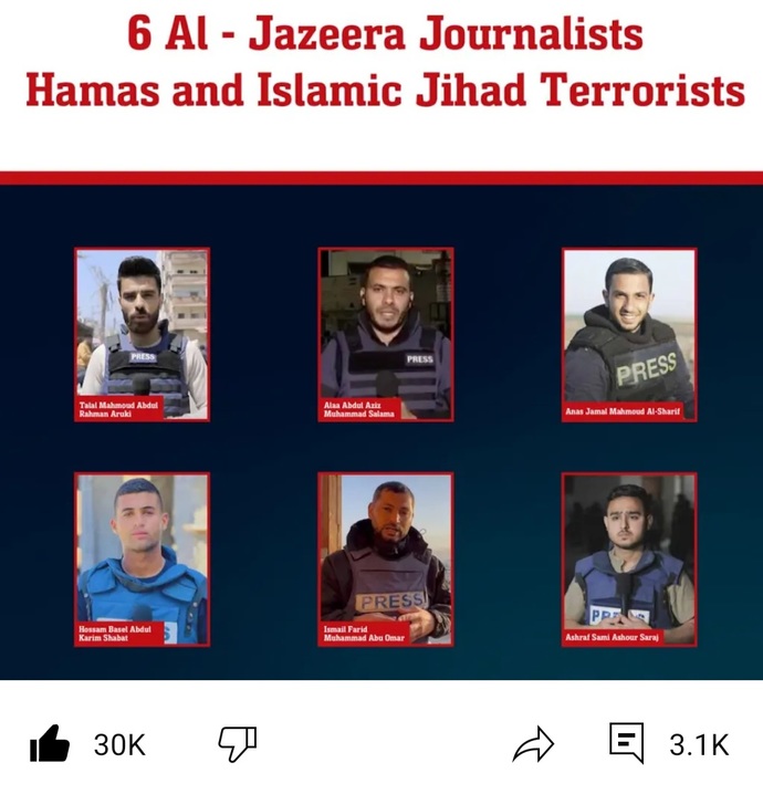 Are you surprised that 6 Al-Jazirah journalists were involved in terrorist activities?