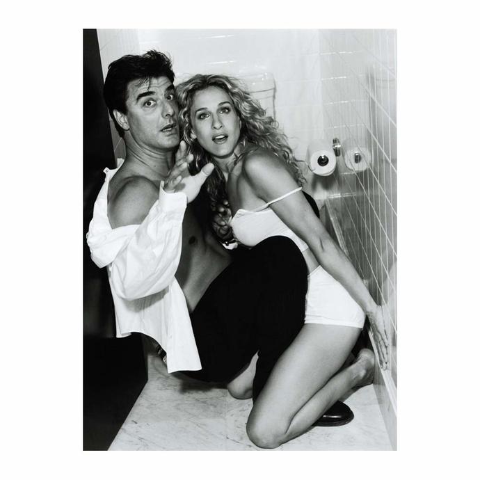 Oh sh*t, they caught us in the bar toilet!