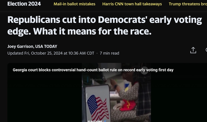 Republicans have rigged the election?