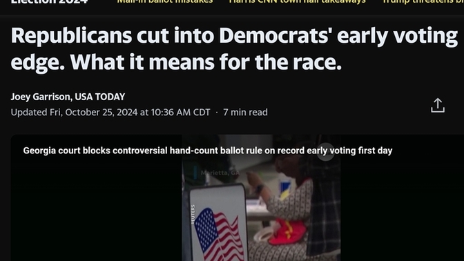 Republicans have rigged the election?
