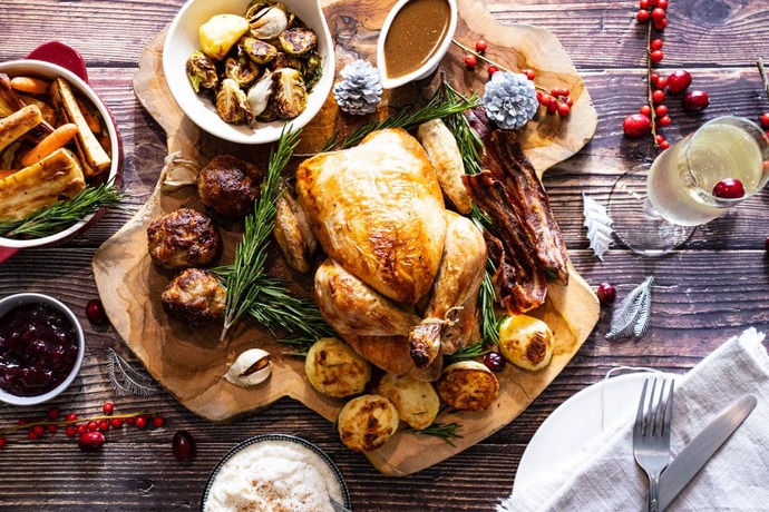 What foods are usually on your Christmas dinner plate?