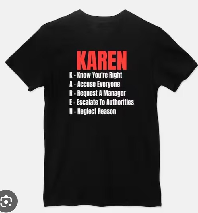 Should Karens be exposed? What should the consequences be? Publicly shamed? Trespass from store if applicable? Fired? Arrested for hate crimes?