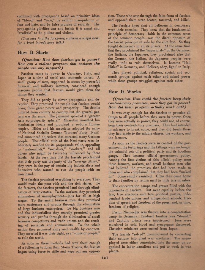 Want to know what Americans knew about fascism in 1945?