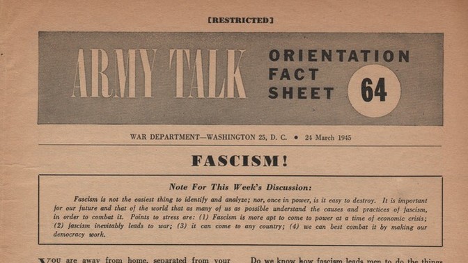 Want to know what Americans knew about fascism in 1945?