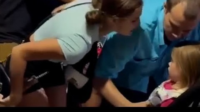 Why did Kamala supporter shout & swear at a child in a stroller?