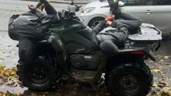 Farmer "Arrested" after catching two trespassers trashing his land on a quad bike and delivering them to the Police Hogtied & Gagged, right or Wrong?
