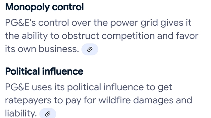 Should the next gubenatorial administration put an end to PG&E's illegal monopoly over California's power supply?