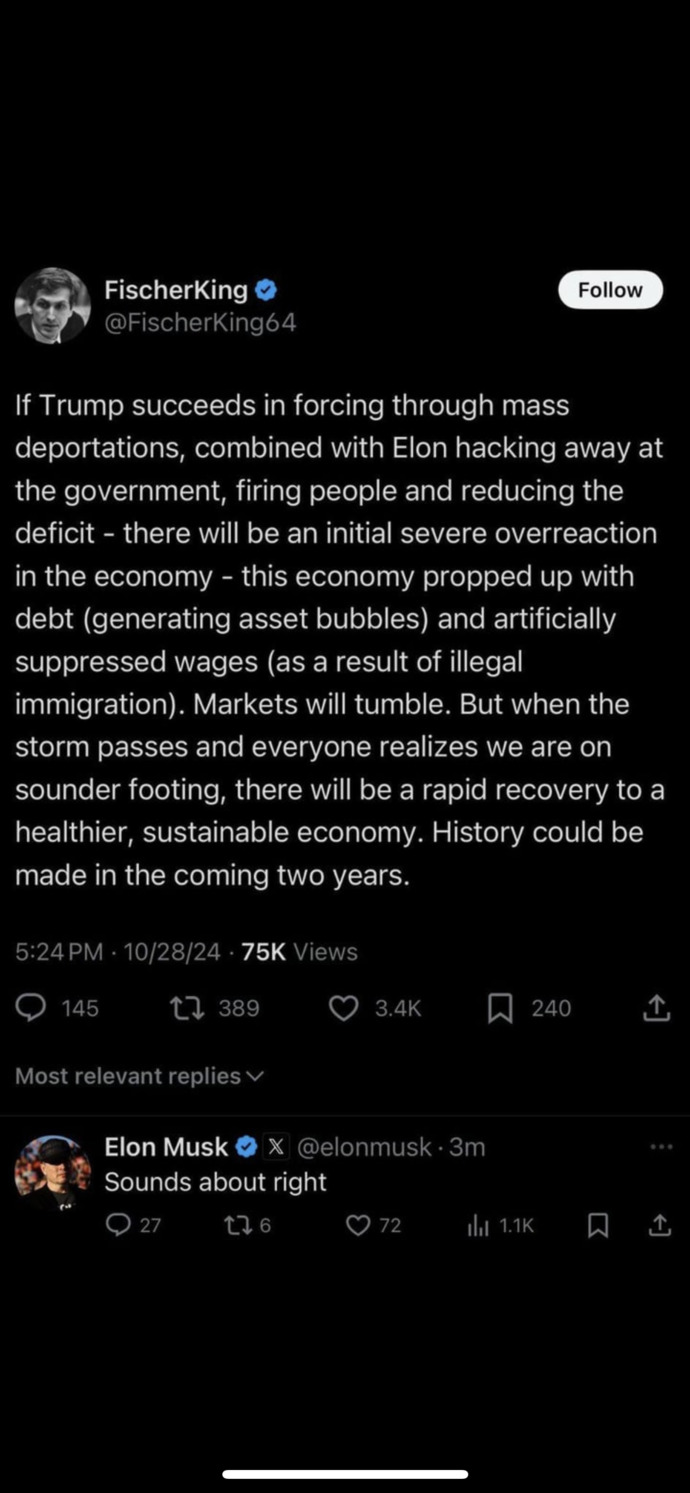 Here you go. This is exactly what Trump and the MAGAs want. Your thoughts?