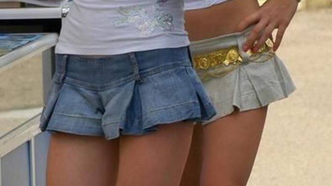 When did you wore a revealing micro skirt for the first time?