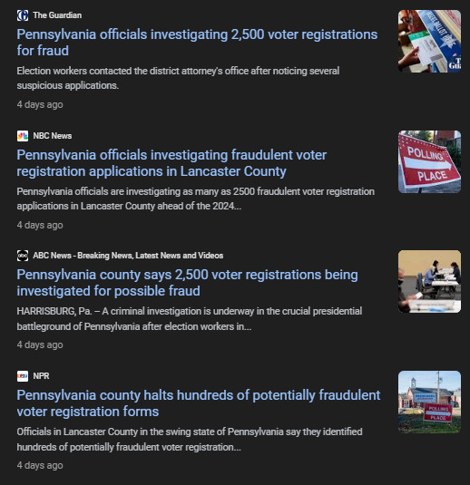 Pennsylvania, which may be the most important state in this election, is suddenly getting hit with voter fraud. Are the Democrats at it again?