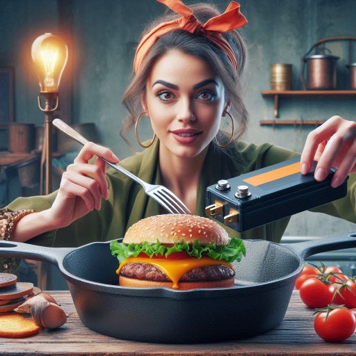 Can U use a car battery to cook a delicious McDonalds Cheeseburger in under 5 minutes?
