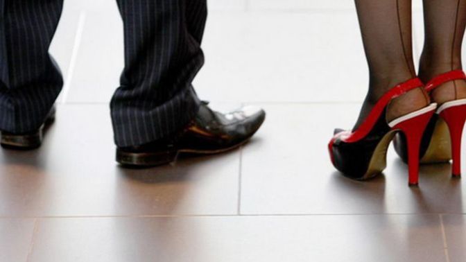 Guys, Which is more uncomfortable, wearing heels or wearing a tie all day?
