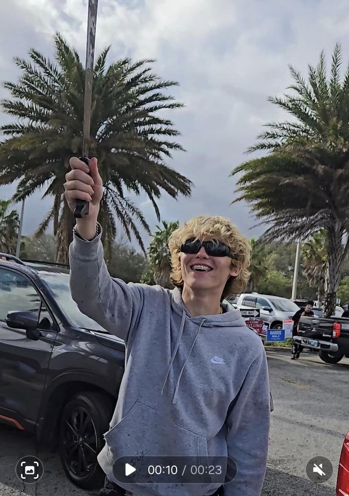 Trump supporter brandishes Machete to intimidate voters in Florida. But you trumpers WILL FAIL to stop us! Your thoughts?
