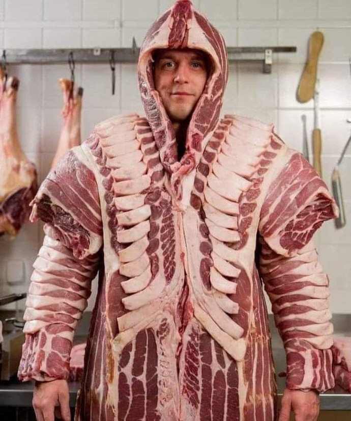How far can you walk in a meat coat?