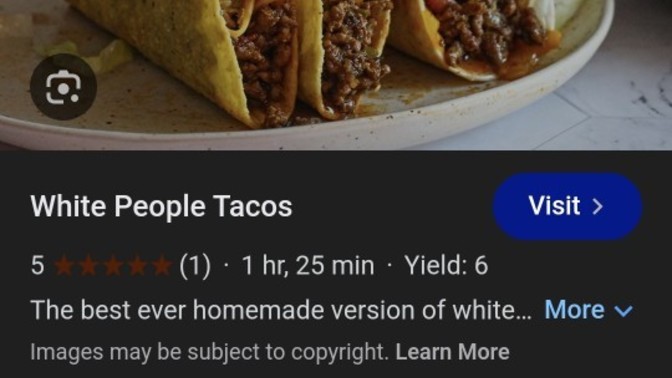 Have you heard of white people tacos?