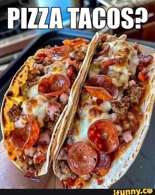 Are you in the mood for pizza tacos?