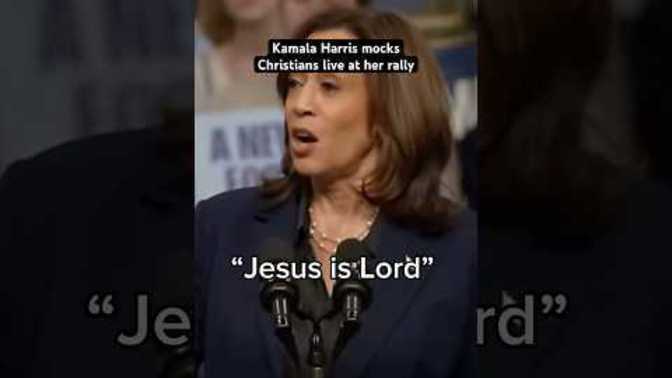 What's your opinion about "Kamala Harris" making fun and insulting Christians?