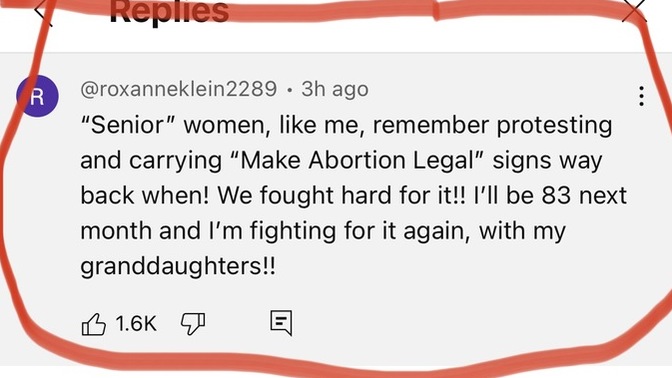 Older women fought in our past to have their abortion rights. They aren’t gonna let Trump back in to take them away federally! Your thoughts?