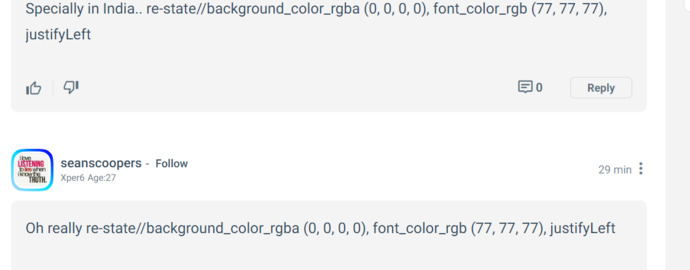 Whats with the code that shows at the end of peoples answers?