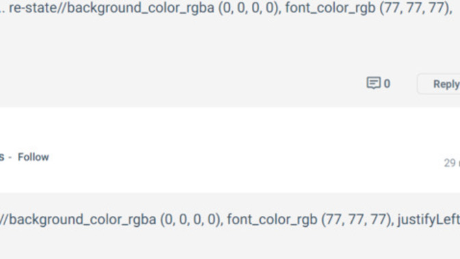 What's with the code that shows at the end of peoples answers?