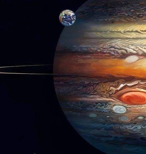 Earth orbiting Jupiter