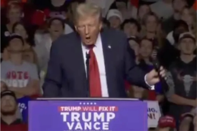 Why would Trump simulate an oral sex act on a microphone at a rally knowing kids are watching?