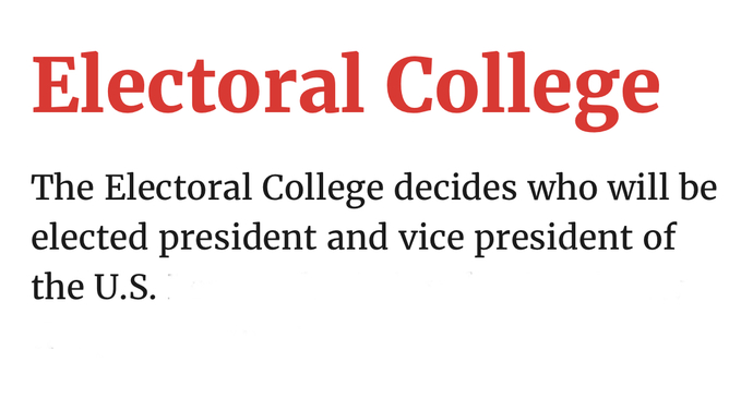 Electoral college is proof we are not a democracy?