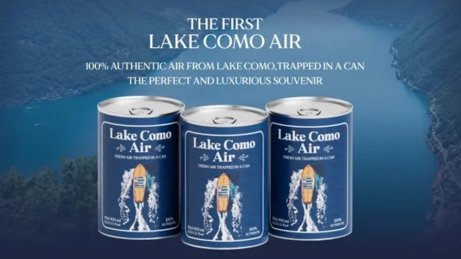 Would you buy a can of air from Lake Como?