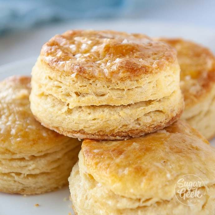 Usually eaten with butter and honey or jam