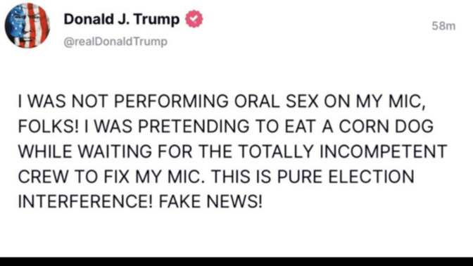 Can you believe this person is running for president of the United States?