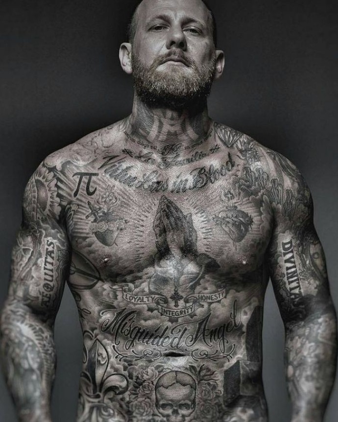 Do you find men who have tattoos all over their body excluding their face physically attractive?