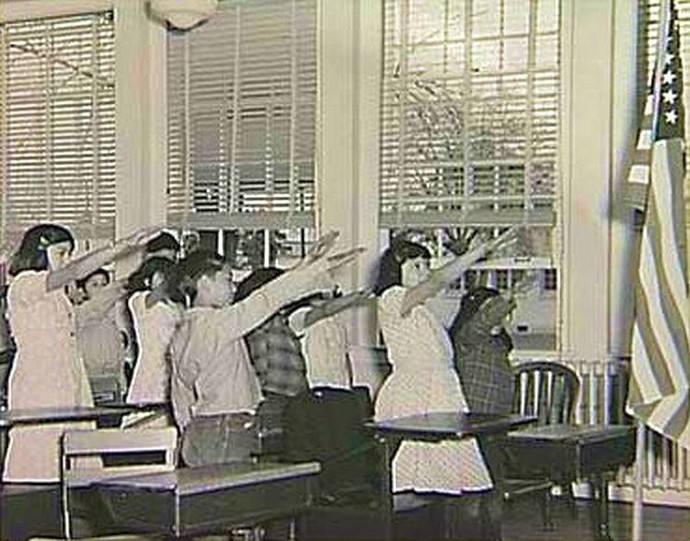 Will Trump bring back the old pledge salute?