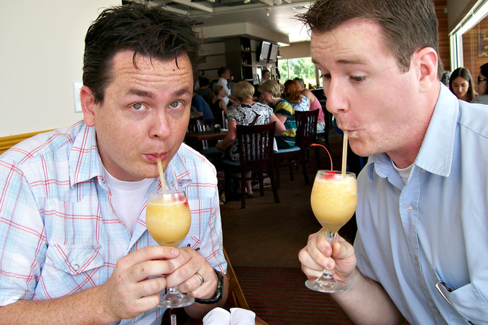 Guys, would you order and try a girly drink in public?