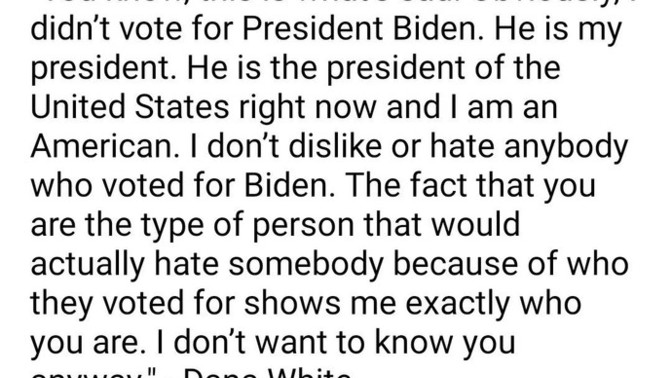 Is it wrong to dislike someone purely because of who they voted for?
