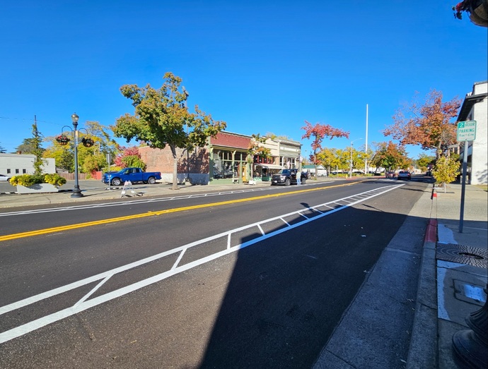 Does anyone know what these lines are that theyre painting all along our main street?