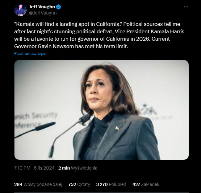 Do you think Harris would have a soft landing after losing the election?