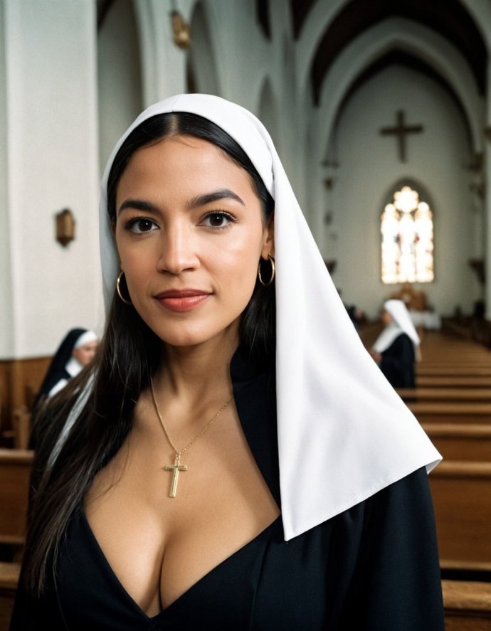 This could be the sad reality for a strong, brown, woman of color like AOC under project 2025. Sickening.