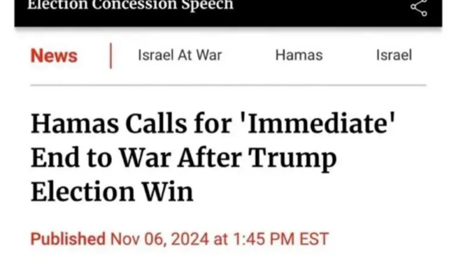 Is this an example of peace through strength?