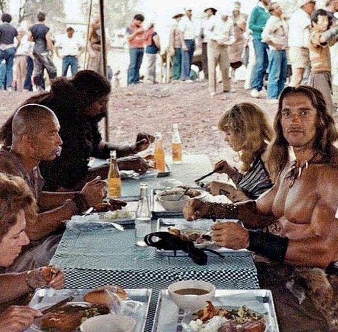 Would you eat lunch with Conan the Barbarian and his cronies?