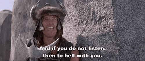 Would you eat lunch with Conan the Barbarian and his cronies?