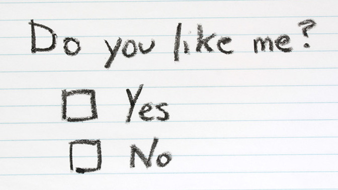 Is saying to a guy, "I like you," corny?