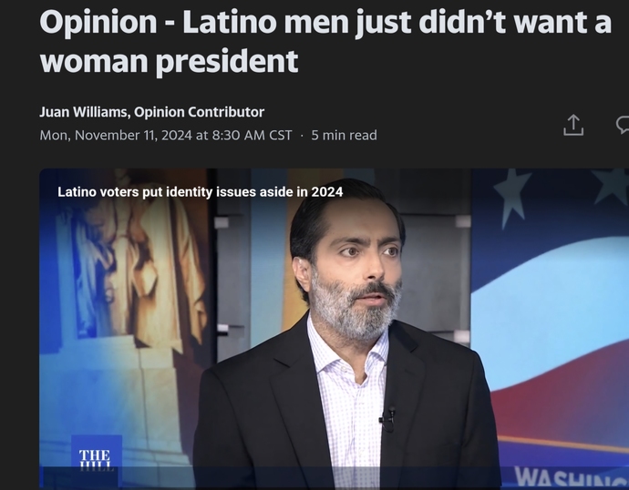 Why? Latino men are the reason for Trump?