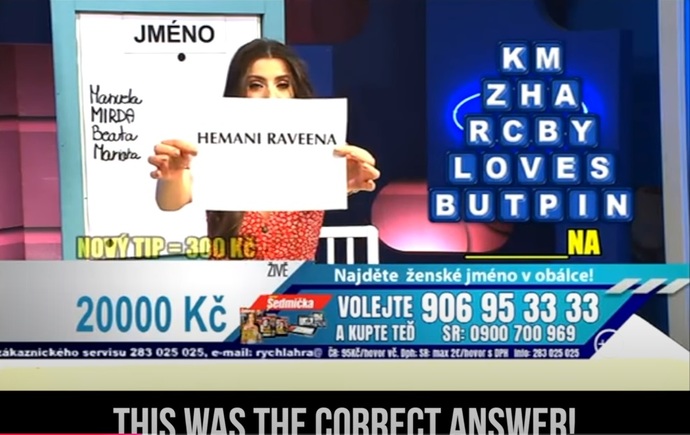 They wanted people to guess THAT name