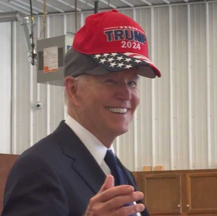 Have you ever seen Joe Biden look genuinely happy?